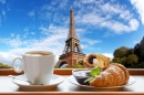Coffee with Croissants in Paris