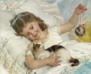Young Girl and a Cat
