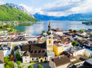 Gmunden City and Traunsee Lake, Austria