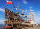 Wooden Galleon, Gdynia Port, Poland